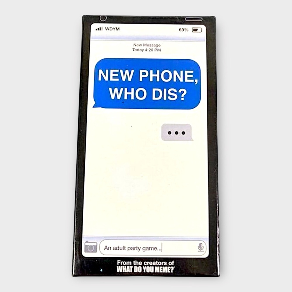 New Phone Who Dis? Adult Card Game 17+ Funny‎ Text Message Party Humor
